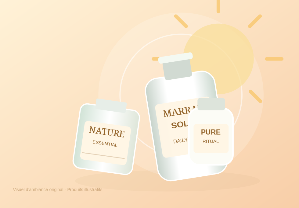 Illustration de soins solaires